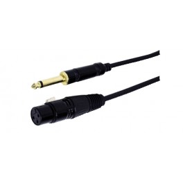 CAVO 6,3MM MONO/PRESA XLR 3PIN 1,8M PROFESS AUDIO MUSIC