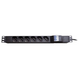 MULTIPRESA RACK 6P SCHUKO CAVO 1,8M  MAGNETOTERM  GBC