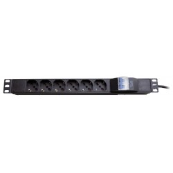 MULTIPRESA RACK 6P SCHUKO CAVO 1,8M  MAGNETOTERM  GBC