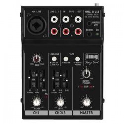 MIXER 2 CANALI CON INTERFACCIA USB MMX111USB