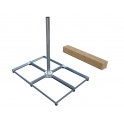 SUPPORTO BALCONE Supporto per balcone* con una lunghezza di 75 cm per posizionare parabole satellitari esposte a venti forti  Un