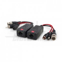 Video Power Data Balun pass  1ch HD RJ45 