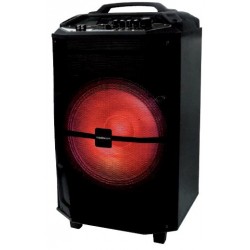 MEDIACOM MUSIC BOX 120W TROLLEY BT CON BATTERIA RICARICABILE MICROFONO SENZA FILI  RADIO FM BLUETOOTH MICRO/SD USB LINE IN INGRE