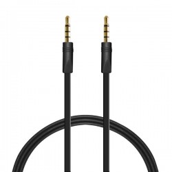 Puro Cavo Piatto JacK Jack 3,5mm 1,0 Mt Nero