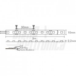 N LED B 5m 60L/m 5050 12V14,4W/m BN IP20 