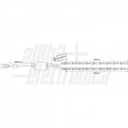 Kit 2 nastri led 0,6mt input 5V USB RGB 3,5W/mt con telecomando