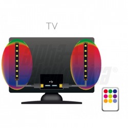 Kit 2 nastri led 0,6mt input 5V USB RGB 3,5W/mt con telecomando