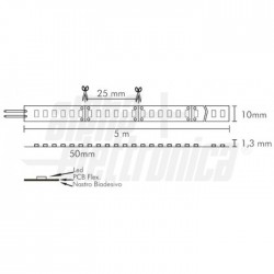 N LED B 5m LED 2835 24V30W/m BN IP20 