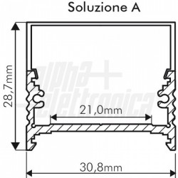Kit 2 tappi 4 viti per prof 091Vite cent 