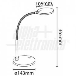 LAMPADA DA TAVOLO NERA 5,5 W 