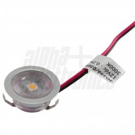 MINI SPOT LED 12V PLAST TRASP  