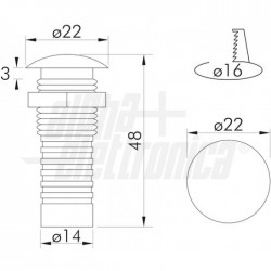 MINI SPOT LED 12V PLAST TRASP  