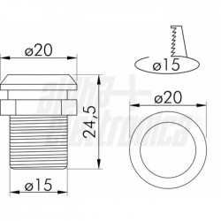 FAR LED 1W 350MA 4000K ROT ALL 