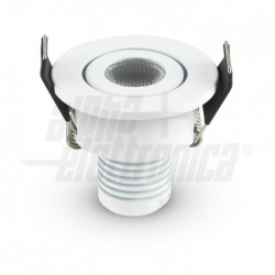 Faretto led 2W 500mA 3000K Rot  Alim inc 