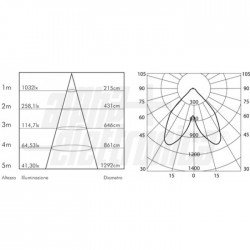 FARETTO LED COB 30W 4000K ALIM 