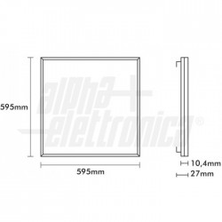 Pan Led 60x60 40W CCT regolabile 
