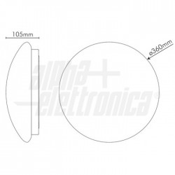 Plafoniera Led 18W Diametro 360mm 4200K 