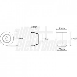 FARETTO INC 1LED3W/24V 80G 300 