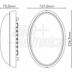 FARETTO LED 230V 12W 4000K IP6 