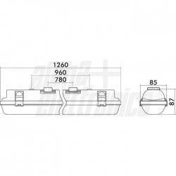 Plafo Led 120cm 24W 4000K 2200lm IP65 S 