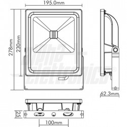 FARETTO SLIM COB LED 230V 30W 