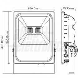 FARETTO SLIM COB LED 230V100W 