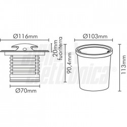 FAR INCAS 2VIE 24VDC 5W IP67 6 