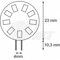 LAMPADA 6 LED G4 12 30V 97 LM BIANCO CALDO