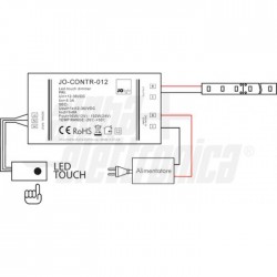 DIMMER CON SENS TOUCH 12 36VDC 