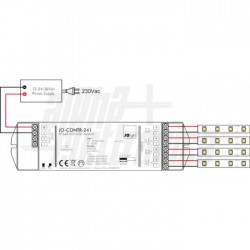 TELECOMANDO RF WHITE PER JO COTR241 Telecomando per regolazione dimmer monocolore