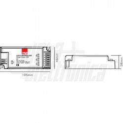 Amplificatore per controller RGB   Amplificatore per controller RGB   5/12/24Vdc   3A per canale