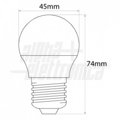 LAMP BULBO LED 6W 230V E27 6000 7000K 
