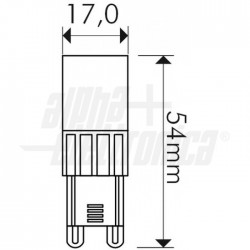 LAMP LED G9 230VAC 4,5W 2700 3 