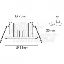SUPPORTO LAMP LED LUCIDO GU10+ 