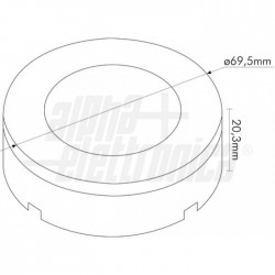 SUPPORTO LAMP PLASTIC BIANCO G 