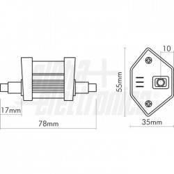 LAMPADINA 230Vac   R7S   5W  ° 