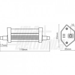 LAMPADINA 230Vac   R7S   7W   