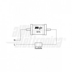 LAMPADINA 230Vac   R7S   7W   