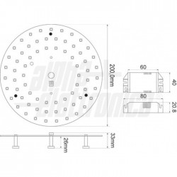 Circolina Led 18W 1800Lm 200mm 4000K 
