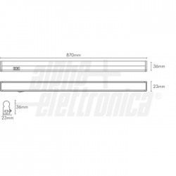 Barra Led 870mm 12W 1080Lm 4000K 230Vac 