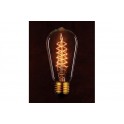 EDISON TWIST ST58 DECO 30W E27 INCAND  60LM 2200K ON