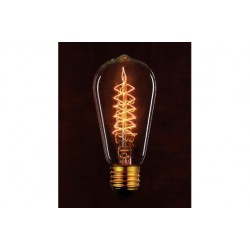 EDISON TWIST ST58 DECO 30W E27 INCAND  60LM 2200K ON