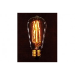 EDISON CAOS ST64 DECO 30W E27 INCAND  60LM 2200K ON