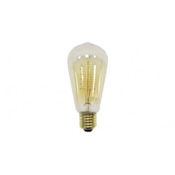 EDISON TWIST ST58 DECO 30W E27 INCAND  60LM 2200K ON
