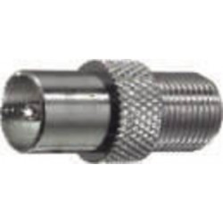ADATTATORE PRESA  F / SPINA  COAX TV 