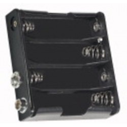 PORTABATTERIE 4 STILO AA FILA 