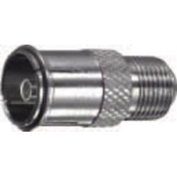 ADATTATORE PRESA  F / PRESA  COAX TV 