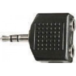 ADATTATORE SPINA 3,5 STER 2 PRESE 6,3 ST 