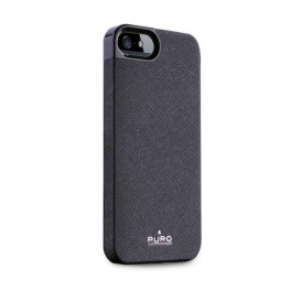 Puro Cover iPhone 5 / 5S / SE Ecopelle Nero