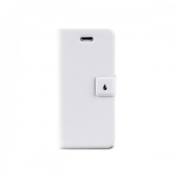 Puro Cust Iphone 5 / 5s / SE   slim   Con Sticker 3m Interno Ecopelle Bianco